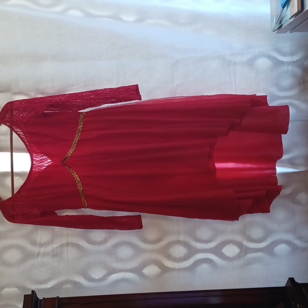 Art Stone Adult Red Lyric Dance Costume